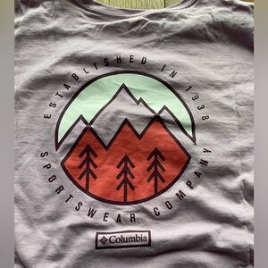 Columbia Shirt Medium Adult Light Pink Casual Long Sleeve Stretch-Womens M